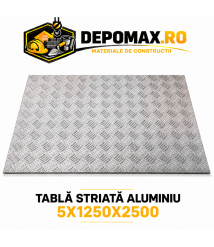 Tabla aluminiu striata 5mm , 1250x2500mm (5754) Tabla aluminiu striata 5mm , 1250x2500mm (5754)